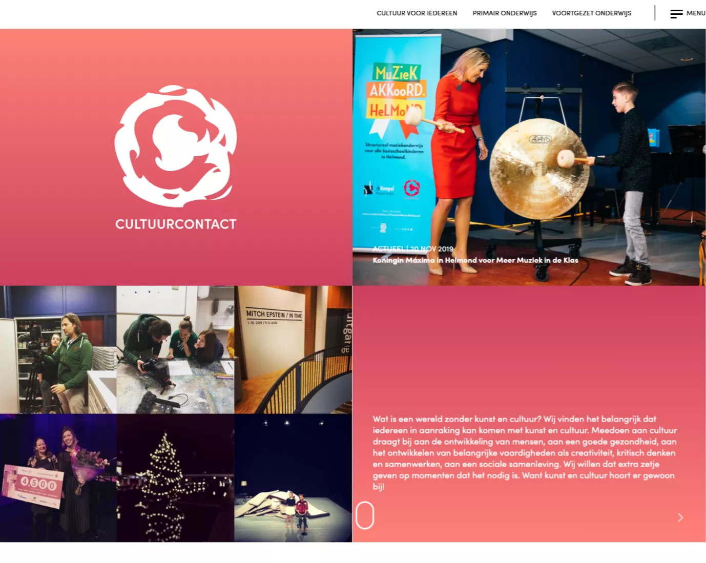 Cultuur Contact website 2020